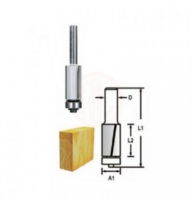 Makita Freze Ucu Rulmanlı Kenar Alma Bıçağı (Üç Bıçak) 12x12,7x91,4 mm (D-47765)