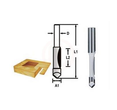 Makita Freze Ucu Panel Kenar Alma Bıçağı 12x9,5x75 mm (D-47793)
