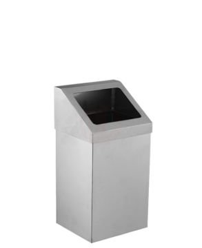 Palex Krom Açık Çatı Kapaklı Çöp Kovası 11 Lt 430 Kalite - 3834-311