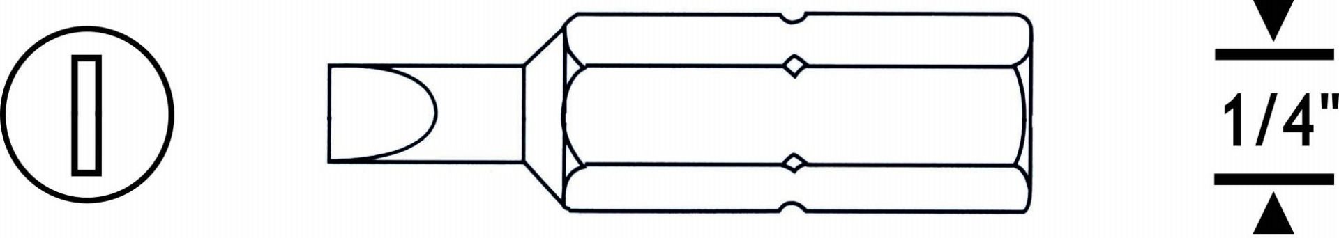 Proscr Düz Bits Uç Sl4.5 25Mm - PRSC03105