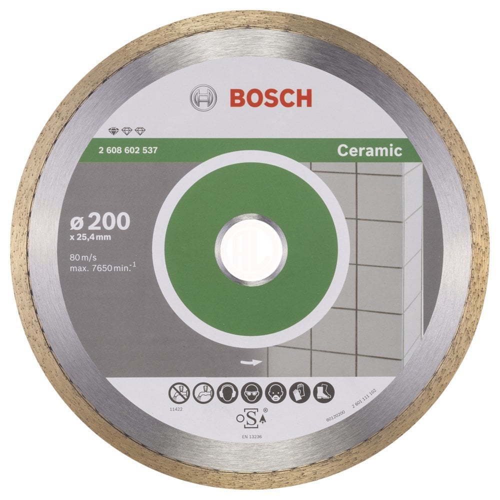 Bosch Elmas Kesme Diski Standard For Ceramic 200x25,40 mm - 2608602537
