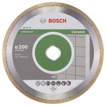 Bosch Elmas Kesme Diski Standard For Ceramic 200x25,40 mm - 2608602537