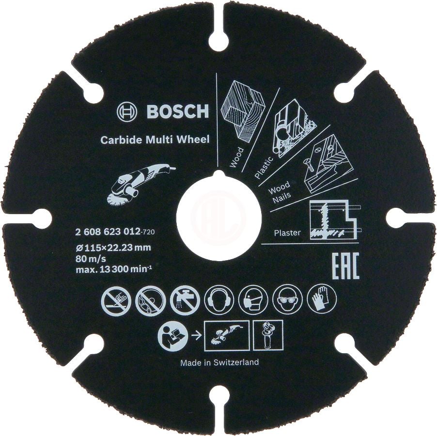 Bosch Çok Amaçlı Kesme Diski Carbide Multi Wheel 115x22,23 mm (1 Adet) - 2608623012