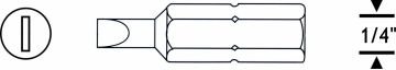 Proscr Düz Bits Uç Sl5.5 25Mm - PRSC03109