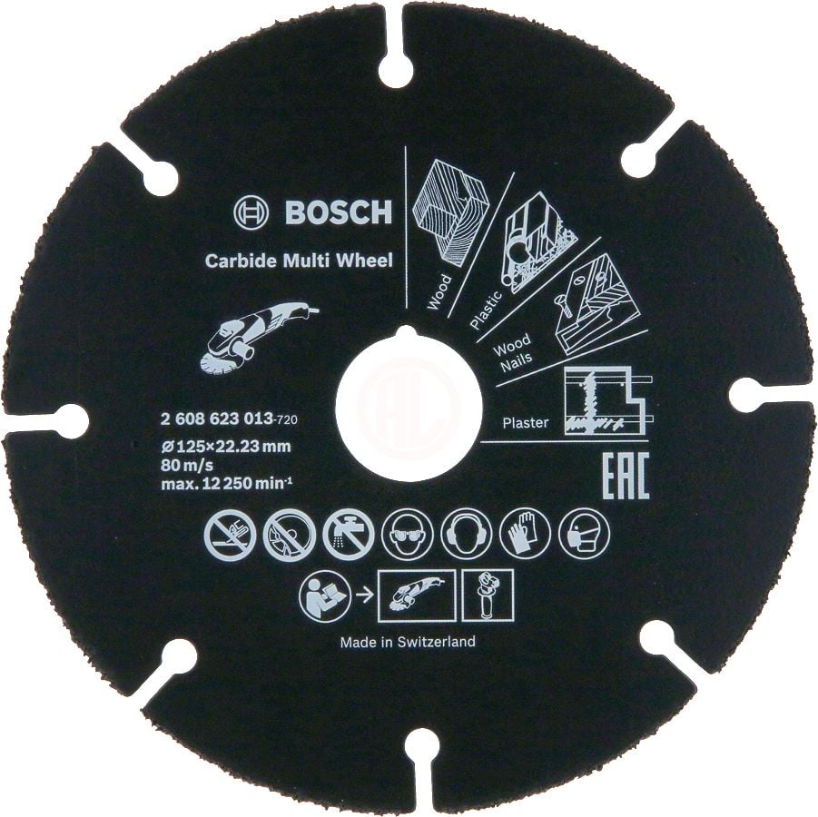 Bosch Çok Amaçlı Kesme Diski Carbide Multi Wheel 125x22,23 mm - 2608623013