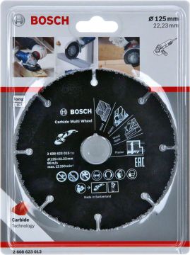 Bosch Çok Amaçlı Kesme Diski Carbide Multi Wheel 125x22,23 mm - 2608623013