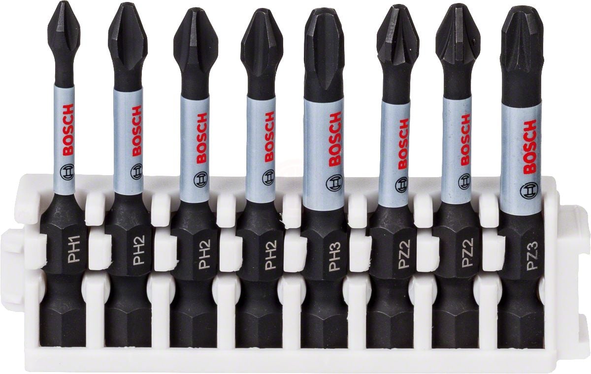 Bosch Vidalama Ucu Impact Control Set (8 Parça PH/PZ x 50 mm) - 2608522328