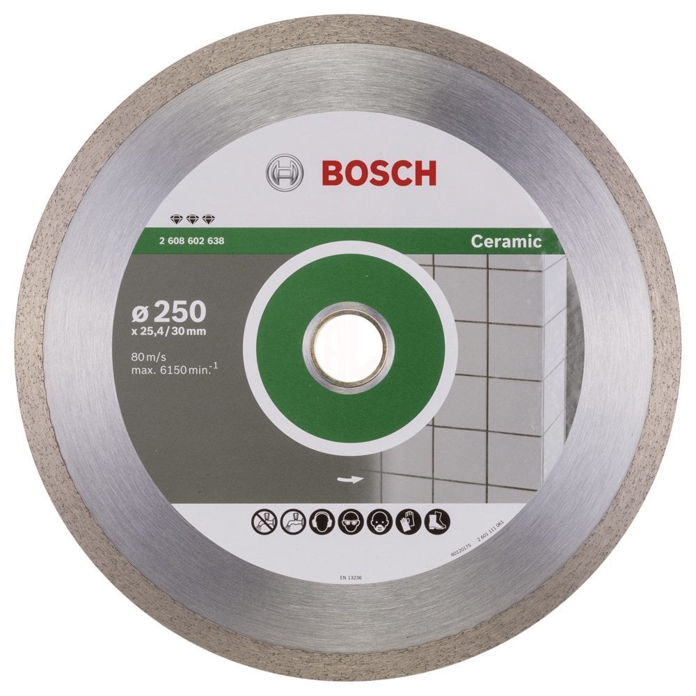 Bosch Elmas Kesme Diski Best For Ceramic 250x30/25,40 mm - 2608602638