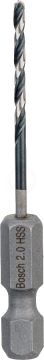 Bosch Metal Matkap Ucu Impact Control HSS Altıgen Şaft 2,0x60 mm - 2608577045