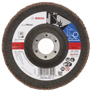 Bosch Zirkon-Alox Flap Zımpara Diski X571 Best For Metal 125x22,23 mm 40 Kum - 2608606922