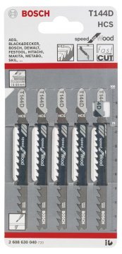 Bosch Dekupaj Testere Bıçağı Speed For Wood T 144 D 100 mm (5 Adet) - 2608630040