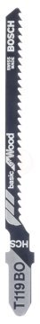 Bosch Dekupaj Testere Bıçağı Basic For Wood T 119 BO 83 mm (5 Adet) - 2608630310