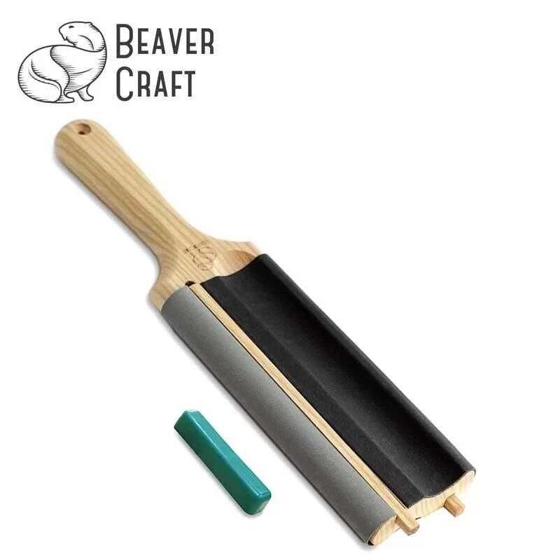 BeaverCraft LS5P1 Kanca Bıçaklar ve Bükülmüş Iskarpelalar için Bileme ve Kılağı Alma Kılavuzu Seti, 4 Parça