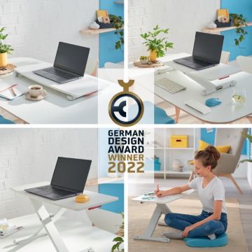Leitz Ergo Cosy Sürgülü Tepsili, Ayaklı Masa Dönüştürücü, Standing Desk Converter, 65320085, Beyaz