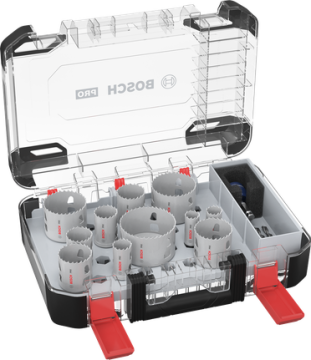 Bosch Aksesuar PRO Multi Material PC-Plus Delik Açma Testeresi Set 14 lü