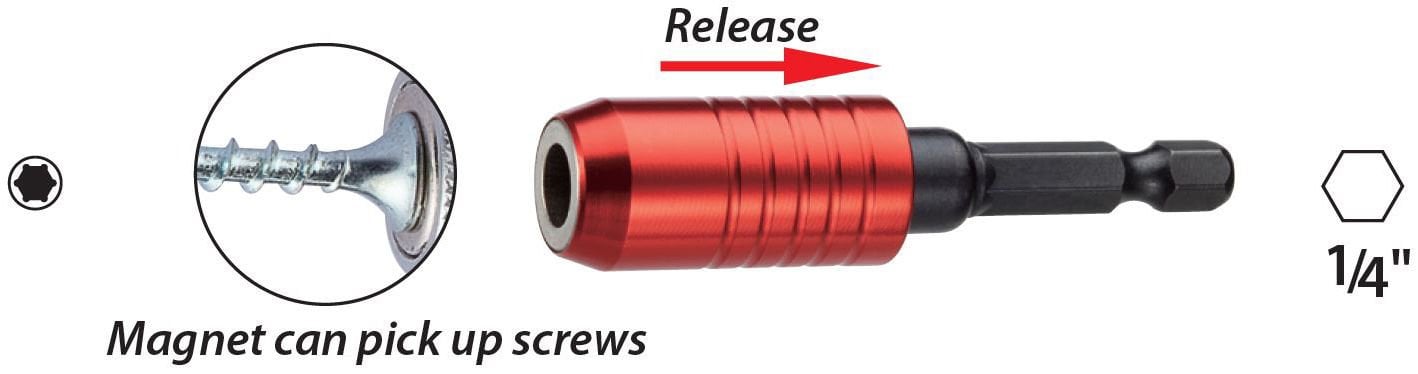 Proscr Hızlı Ve Güçlü Manyetik Hızlı Bits Tutucu 1/4''X60Mm - PRSC16307