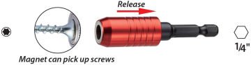 Proscr Hızlı Ve Güçlü Manyetik Hızlı Bits Tutucu 1/4''X60Mm - PRSC16307