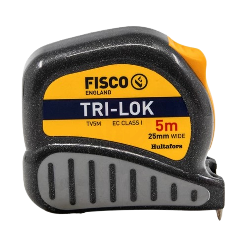 Fisco Çelik Şerit Metre Tri-Lok 5M 25 mm