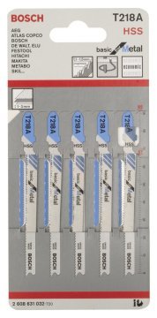 Bosch Dekupaj Testere Bıçağı Basic for Metal T 218 A 92 mm (5 Adet) - 2608631032