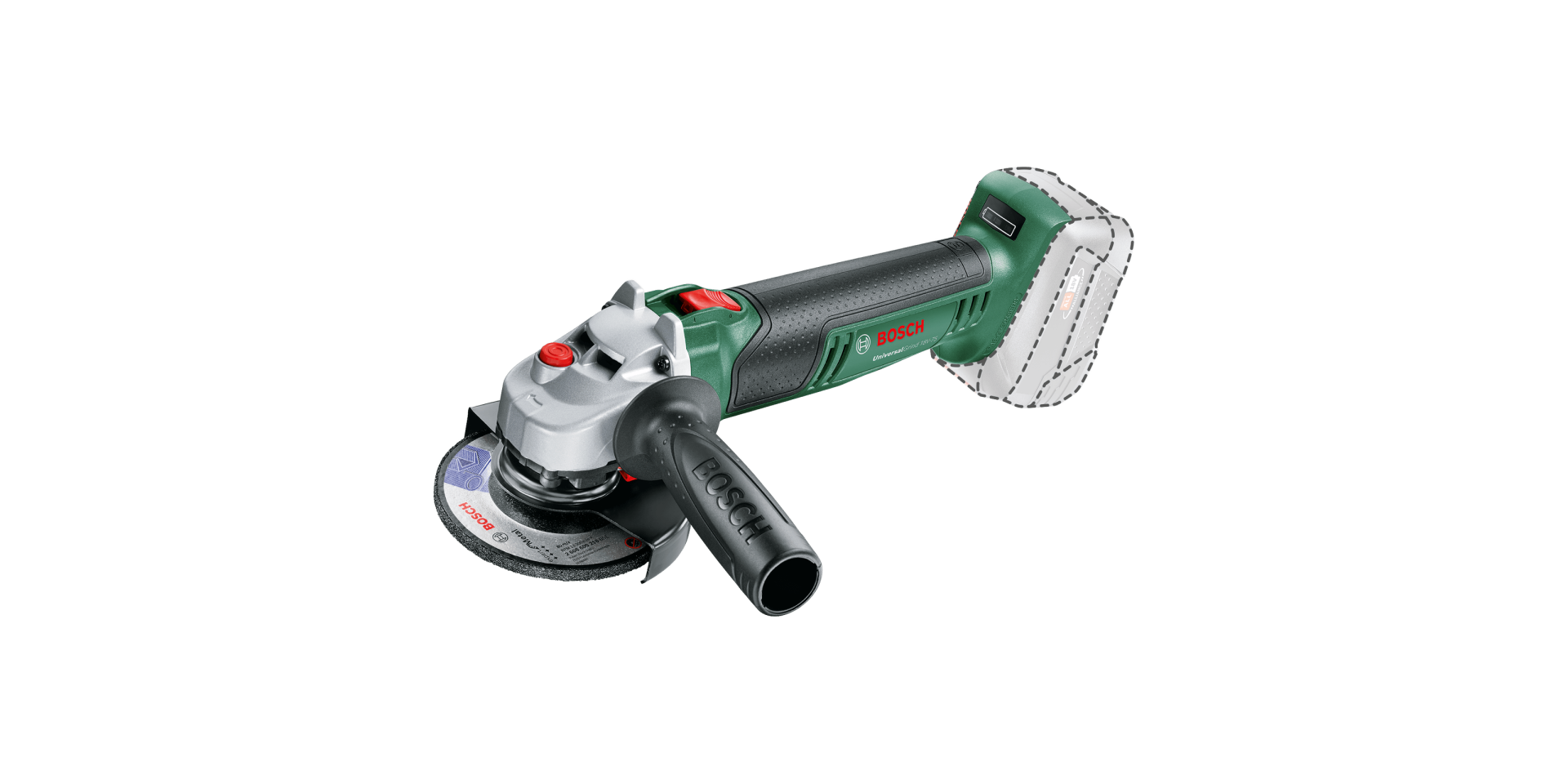 Bosch Akülü Avuç Taşlama Makinesi UniversalGrind 18V-75 (Aküsüz) (115 mm) - 06033E5000