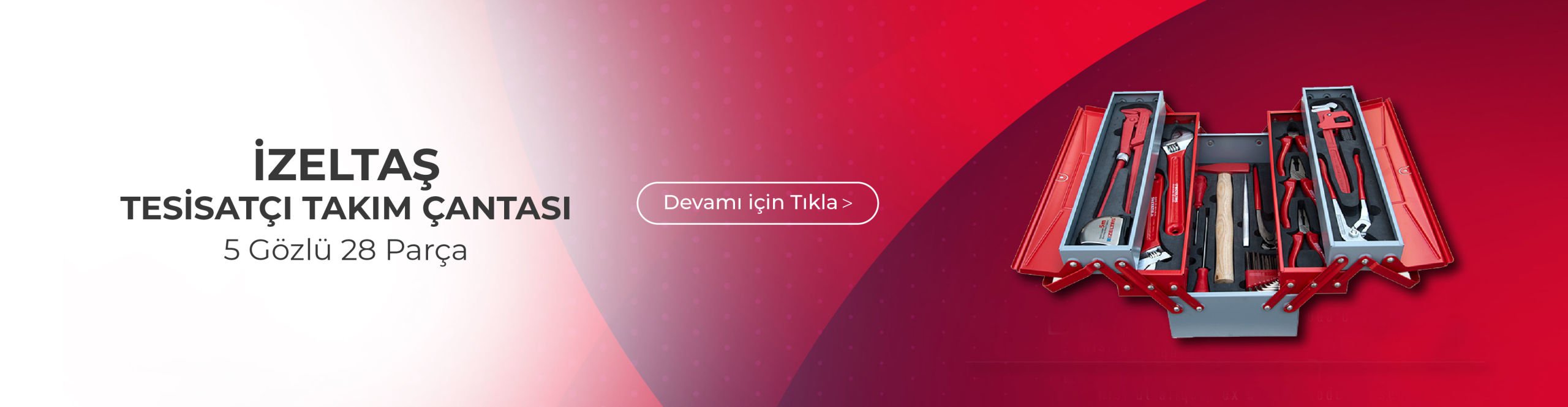 İzeltaş Tesisatçı Takım Çantası 5 Gözlü 28 Parça